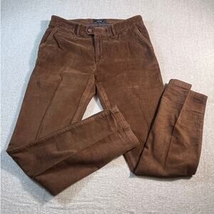 Brax Men’s 36×34 Brown Corduroy Pants Everest Regular Fit 5-Pocket Smart Casual